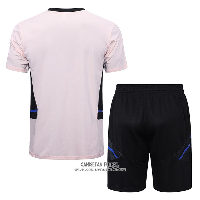 Chandal del Manchester United Manga Corta 2022/2023 Rosa - Pantalon Corto